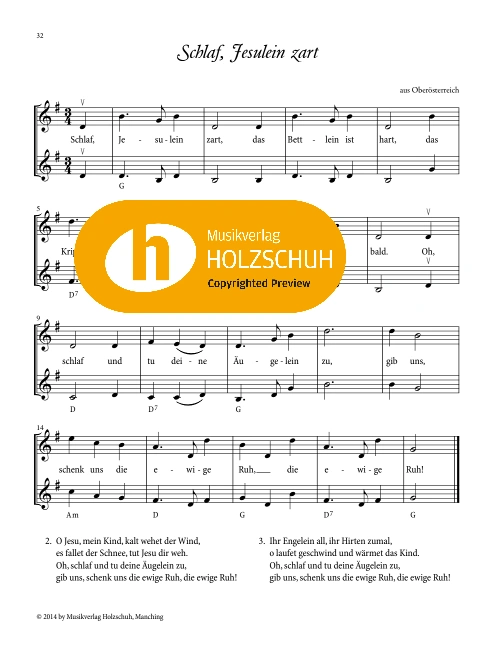 Schlaf, Jesulein zart